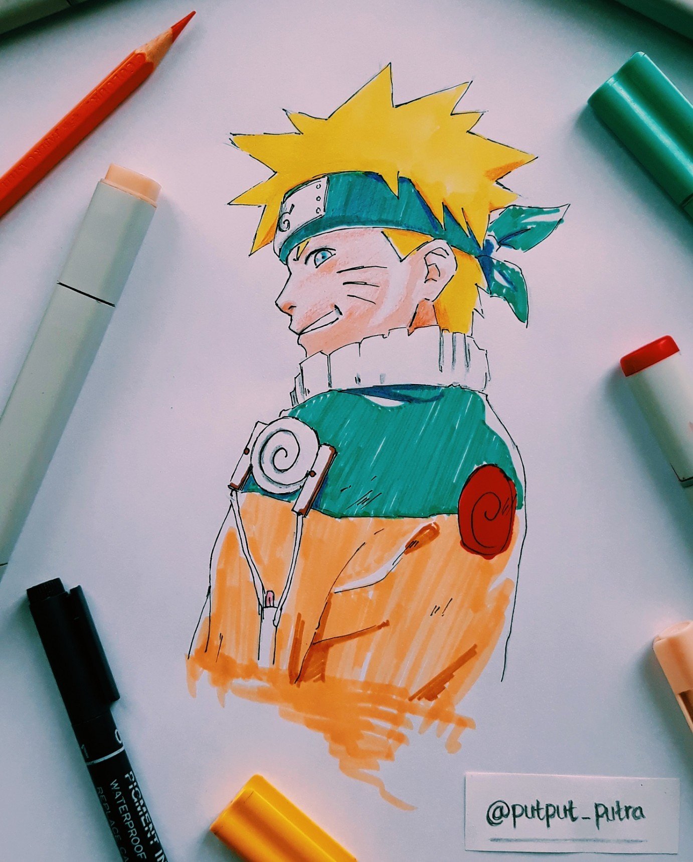 HOW TO DRAW NARUTO UZUMAKI 