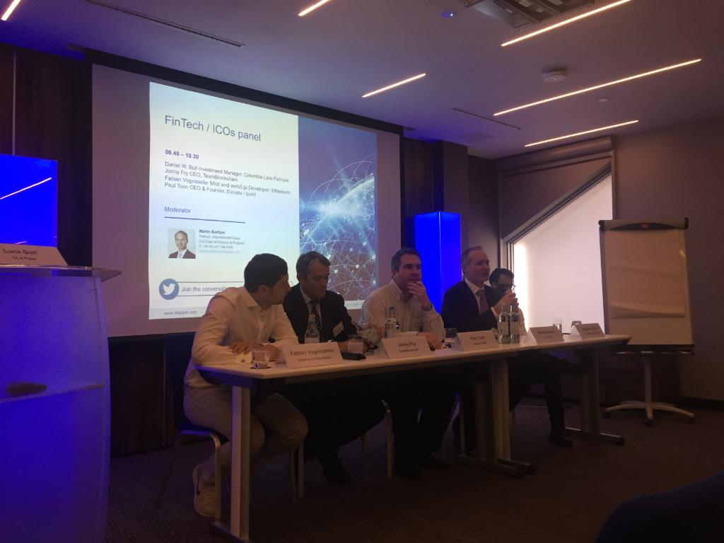 DLA_Piper's tweet image. Our FinTech / ICOs panel at TechLaw London 2017 with speakers from Columbia Lake Partners, Elevate/iyield, Ethereum Foundation, @TeamBlockchain, hosted by DLA Piper Partner Martin Bartlam @CLPGrowth dlapi.pr/y9YfU9  #techlaw17