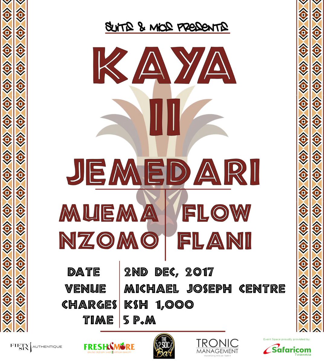 MrJemedari's tweet photo. @MeranSaysHi We do it again on December 2nd #SuitsAndMics #KayaII https://t.co/a1DqRXyj6R