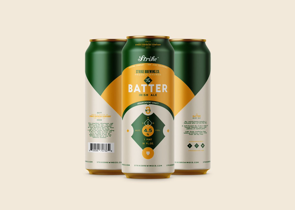 Strike Brewing Co. | Rebranding #Concept #packaging #design by Andrea Mastroluca - packagingoftheworld.com/2017/11/strike…