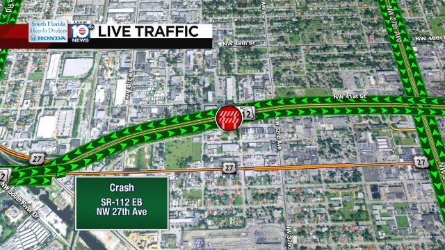 Fatal Crash has SR-112 CLOSED approaching NW 27th Ave #traffic https://t.co/yeVMxaiMbD