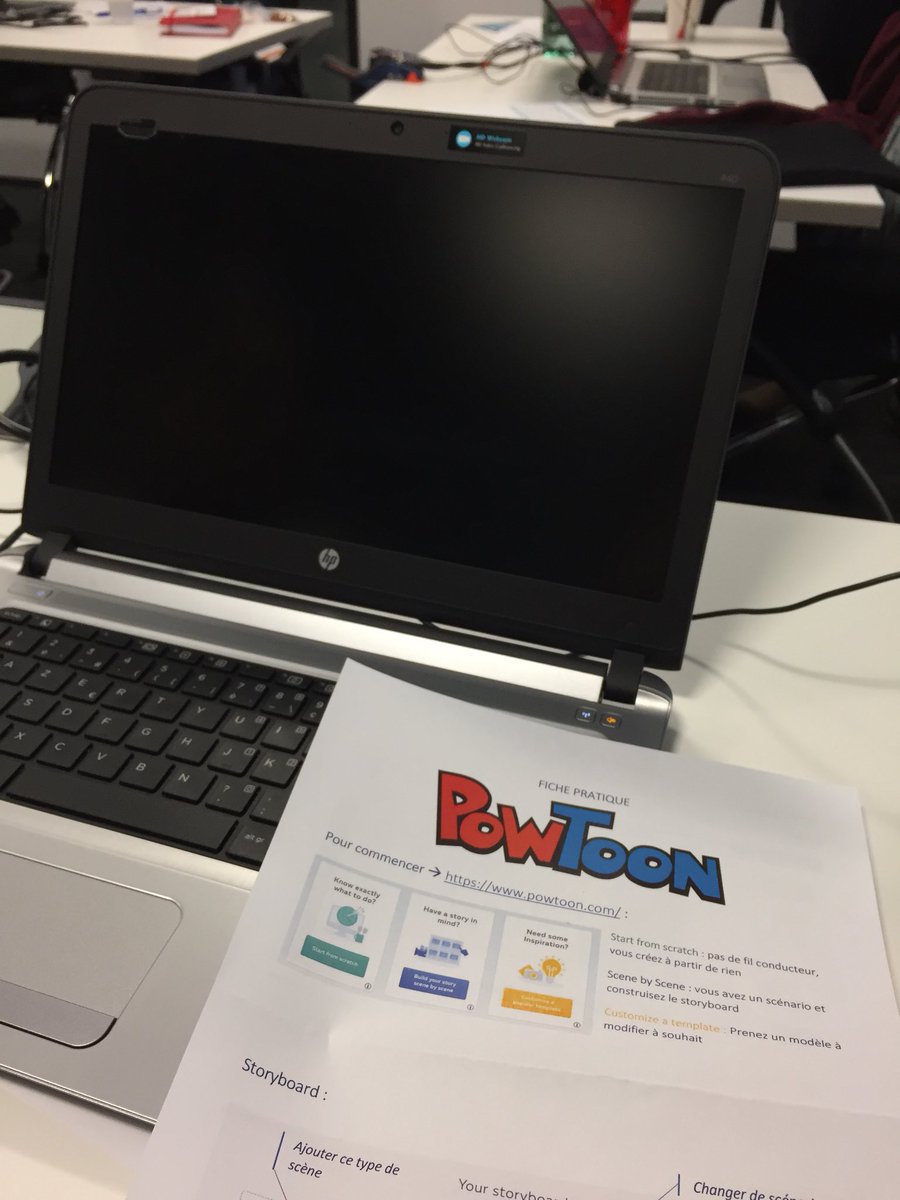 carolelaskow's tweet photo. Atelier pratique 1 🤓 : découverte de #Powtoon, ou comment savoir faire une animation de type #movie 🎥 #ADEO #TousConnectés #CM #CommunityManagersDay #video https://t.co/VNCYJU4mgt