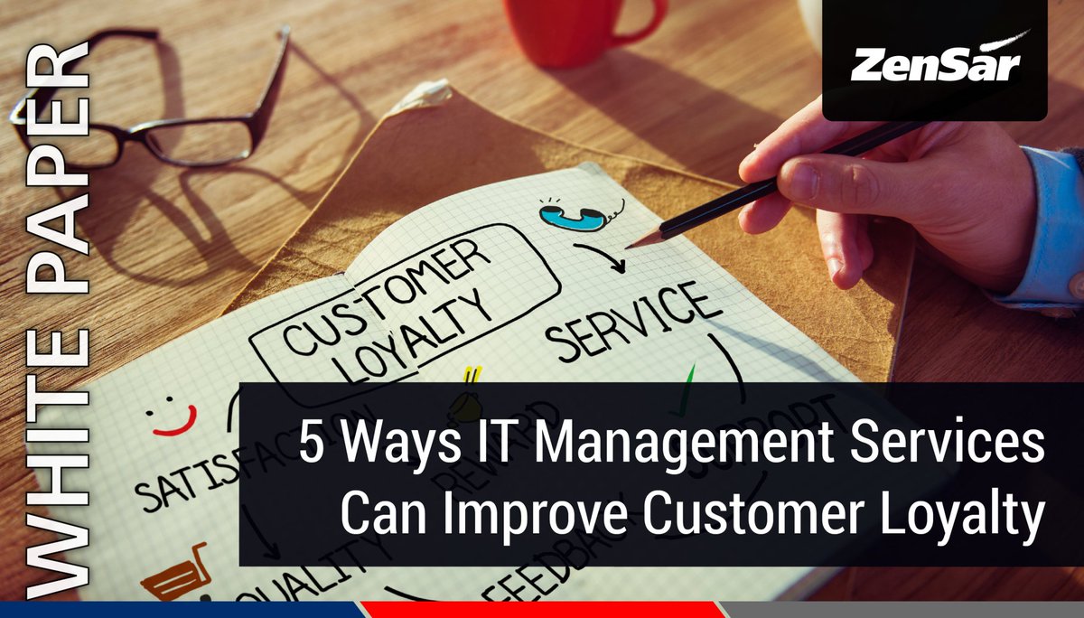 ZensarSA's tweet photo. Discover the 5 ways IT Management Services can improve and increase #Customer #Loyalty in our #whitepaper. Click here to read more https://t.co/caJolBd4Ac https://t.co/fqGdJPpkZm