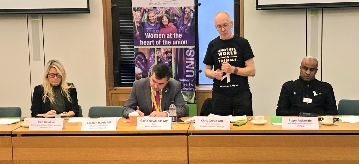 Founder &amp; CEO of White Ribbon UK <a href="/Chrisstevengre2/">Chrisstevengreen</a> OBE:
‘Its our duty and responsibility as men to play our part in Ending Violence Against Women.’