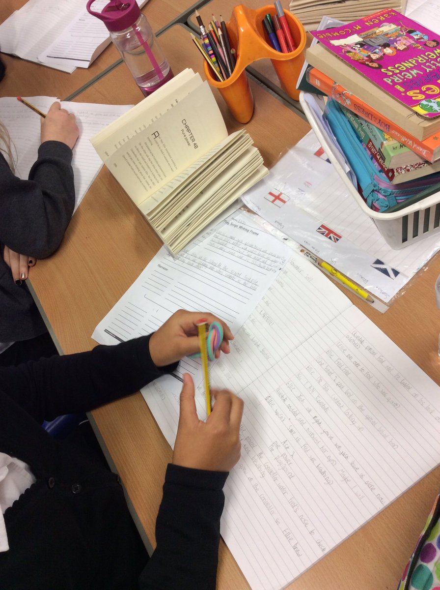 LochsidePS's tweet photo. #P6T have been adapting our class novel into a play script #thepersoncontroller #davidbaddiel https://t.co/rjIhzS3oSG