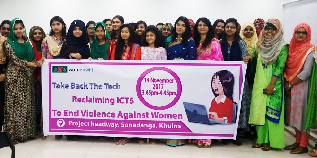 ISOCBNet's tweet photo. #Chapterthon2017 "Take Back The Tech" campaign in Bangladesh has reached 250 women offering 4 workshops in Dhaka and province. 5 new workshops are coming this month https://t.co/TAJ5FeRrKb https://t.co/CThrrHyFXM