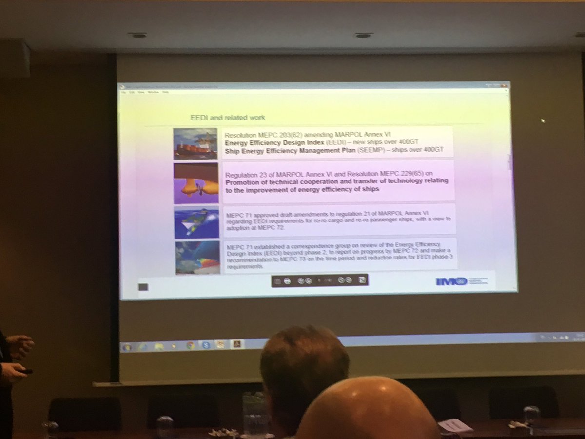 alai_pettigrew's tweet photo. Happy to see @IMOHQ using EVDI A to G rating graphic when discussing the great work done around energy efficiency in shipping @RightShip_  @shipefficiency https://t.co/aspsWukSb5