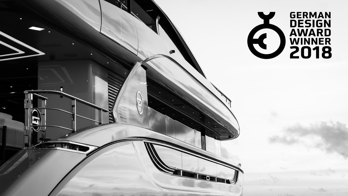 DynamiqYachts's tweet photo. Dynamiq’s M/Y Jetsetter is the winner of the 2018 German Design Awards Transportation category. "Dynamic lines with gentle curves and a balanced ratio of open and closed areas shape the look of the Jetsetter.“ says the German Design Award Jury.
#Dynamiq  #LiveSmartBeDynamiq https://t.co/ntAGbCSumS
