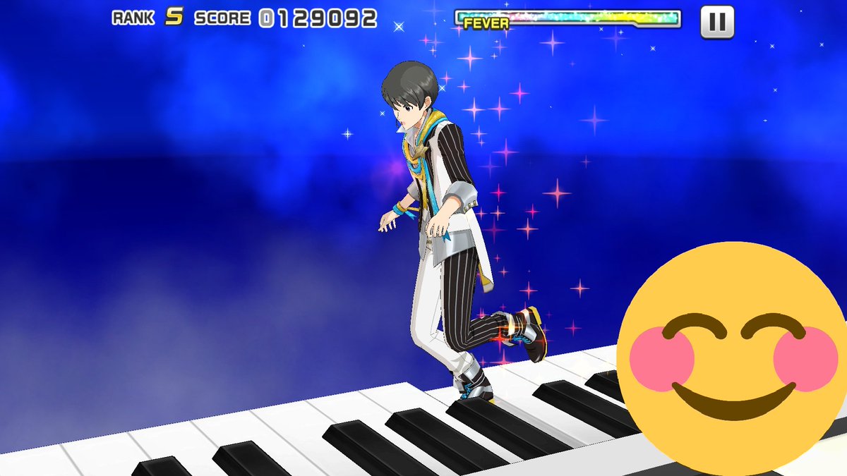 nanap_dark's tweet photo. ジュンくんに
キーボード歩いてもらいましたが
SPポイント全く入りません😢
(曲の終わりにはSSにはなりましたが💦)
エムステくん、早くバグ治してください‼️😩
#エムステ #sidemM https://t.co/3bIi8jyGEV