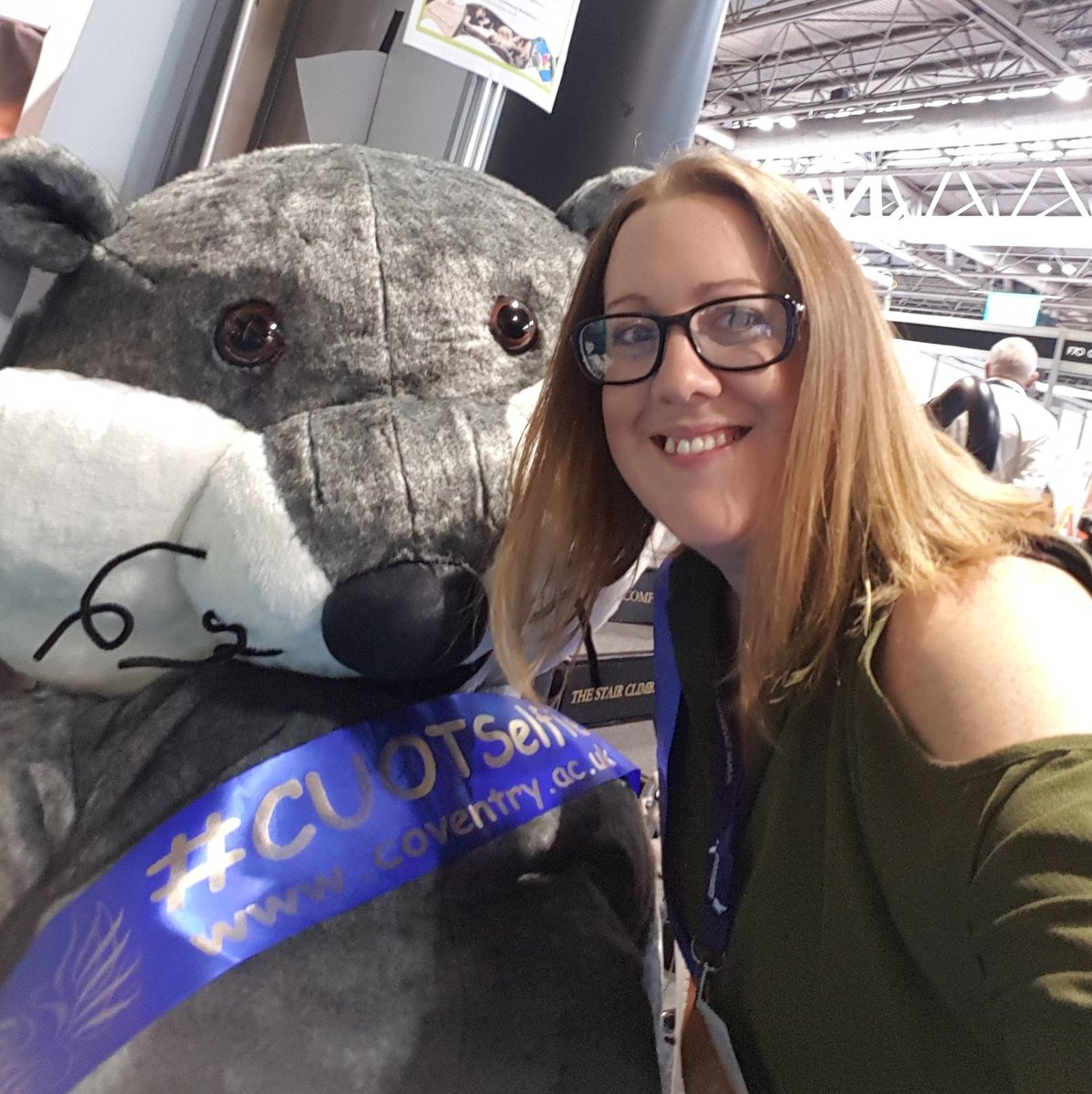 Out with the OT Otter! #CUOTselfie #OTShow <a href="/CovUniOT/">Coventry Uni OT</a>