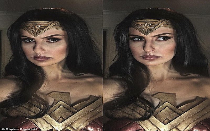 Mirip Aslinya! Bermodal Selotip &amp; Matras Yoga Perempuan Ini Bikin Kostum Wonder Woman dlvr.it/Q2Gmm2