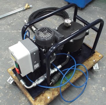 Our new offering for hydraulic cleanup, both water &amp; particulate removal. Proving popular for heavy plant/mining machinery. Compact, rugged, easy to use #ukmanufactured