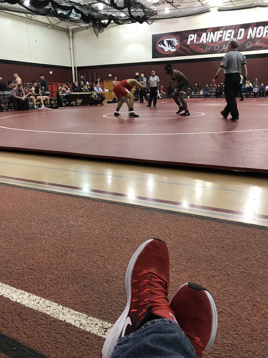 MurphATC's tweet photo. What else does an AT do when his @ge_wrestling boys are wrestling on an off day at the school close to home? #justaspectator https://t.co/4C8nrHtkrn