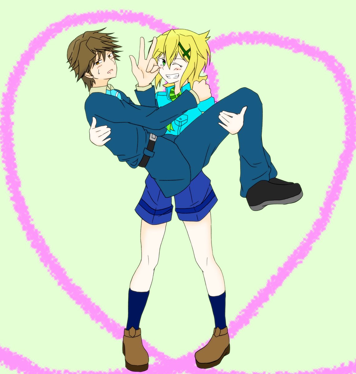 ふゆい いい夫婦の日ということで藤尭 切歌 少し遅刻しましたけど描けて大満足