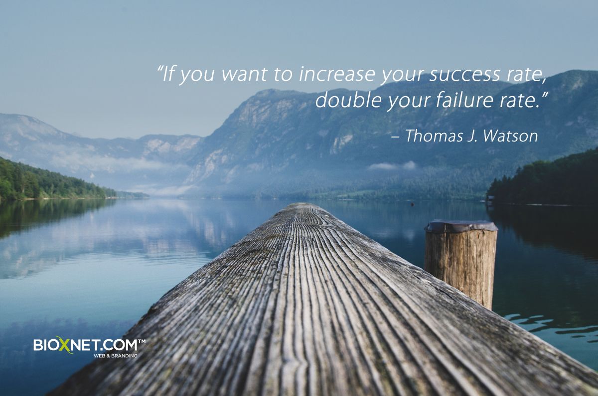 bioxnet's tweet photo. “If you want to increase your success rate, double your failure rate.” – Thomas J. Watson #wednesdaywisdom #wednesdaymotivation #bioxnet #quotes https://t.co/x3RumXIjAC