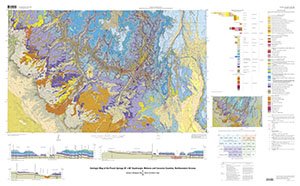 USGSstore's tweet photo. It's #FreeMapMonday! Retweet and follow us for a chance to win the Geologic Map of Peach Springs Northern, AZ! #USGSStore https://t.co/9fZ5HTTToB