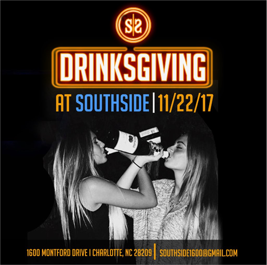 CLTSouthside's tweet photo. T-Minus 12 hours!!!!

#Drinksgiving #MakeItAMontfordNight #GoSouthside https://t.co/xNVHklUYZ1