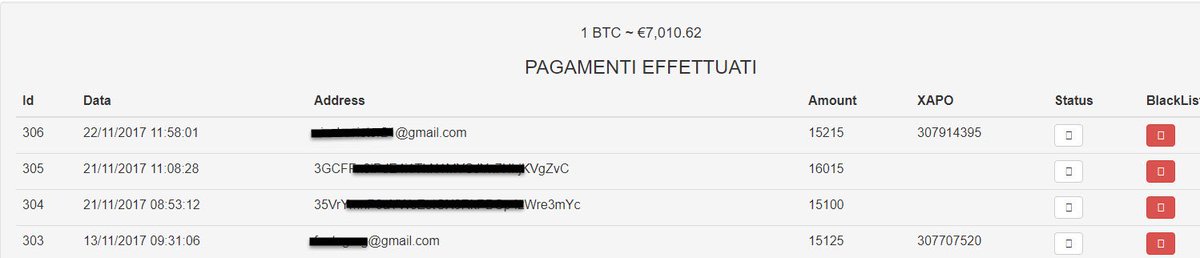 BitBoomFaucet's tweet image. All our Instant Payout to your Xapo Wallet !

It's time to #Claim 500 #Satoshi EVERYDAY!

#BITBOOM #XAPO #FAUCET  bitboom.cloud