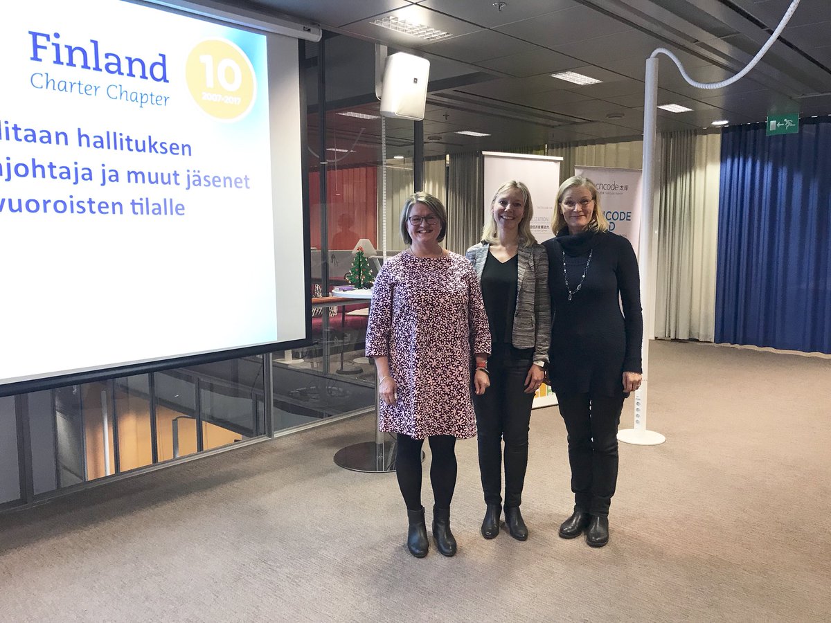 ICFFinland's tweet image. ICFFinlandin syyskokous on valinnut hallituksen uudeksi varapj:ksi @BackmanHeli ja jäseniksi: Satu Kaski ja Erja Virtaneva #ICFFinland10