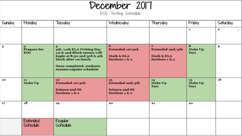 WilkesNGHS's tweet photo. EOC testing is coming...know your schedule Vikings! https://t.co/RThD2Xrzjh