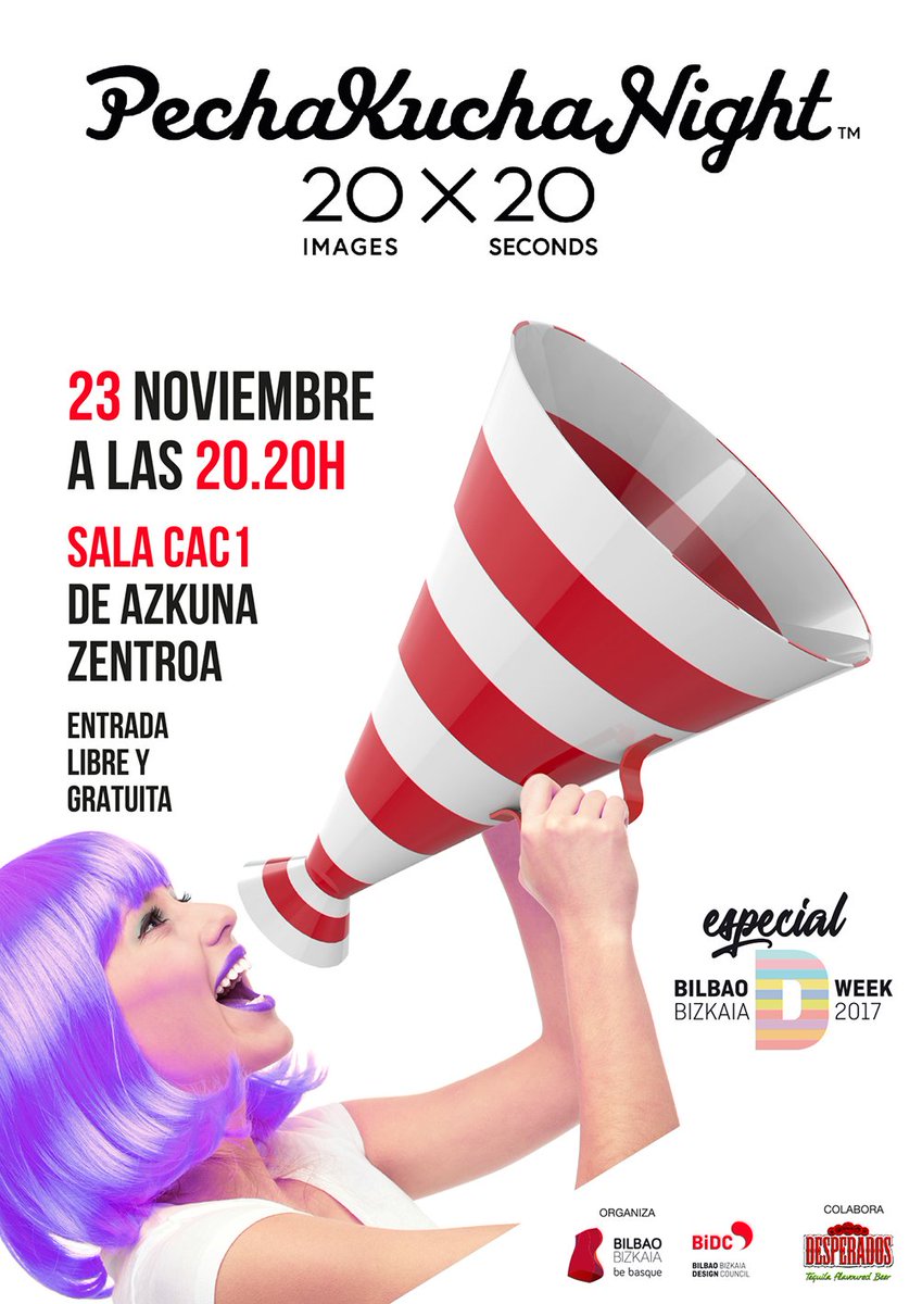Mañana participaremos en la clausura de la #BiDweek17 hablando de marcas en el Pechakucha edición Diseño! Os esperamos en Azkuna Zentroa :))