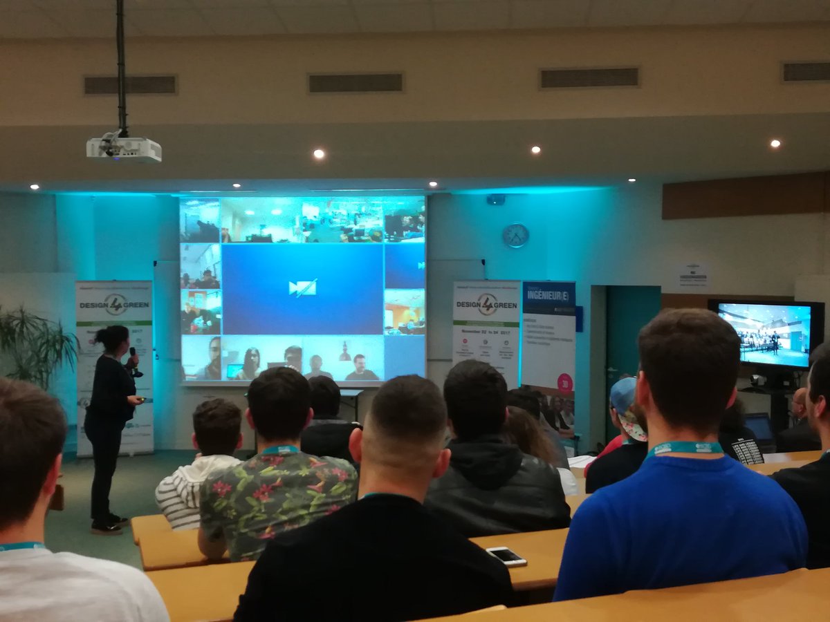 AngersTech's tweet photo. 🦊 #Design4Green is now launching from #Angers @groupeesaip! @LaPlanneuse congratulates partners, attendees and organizers! Good luck 🙏 https://t.co/itU4clLQpY