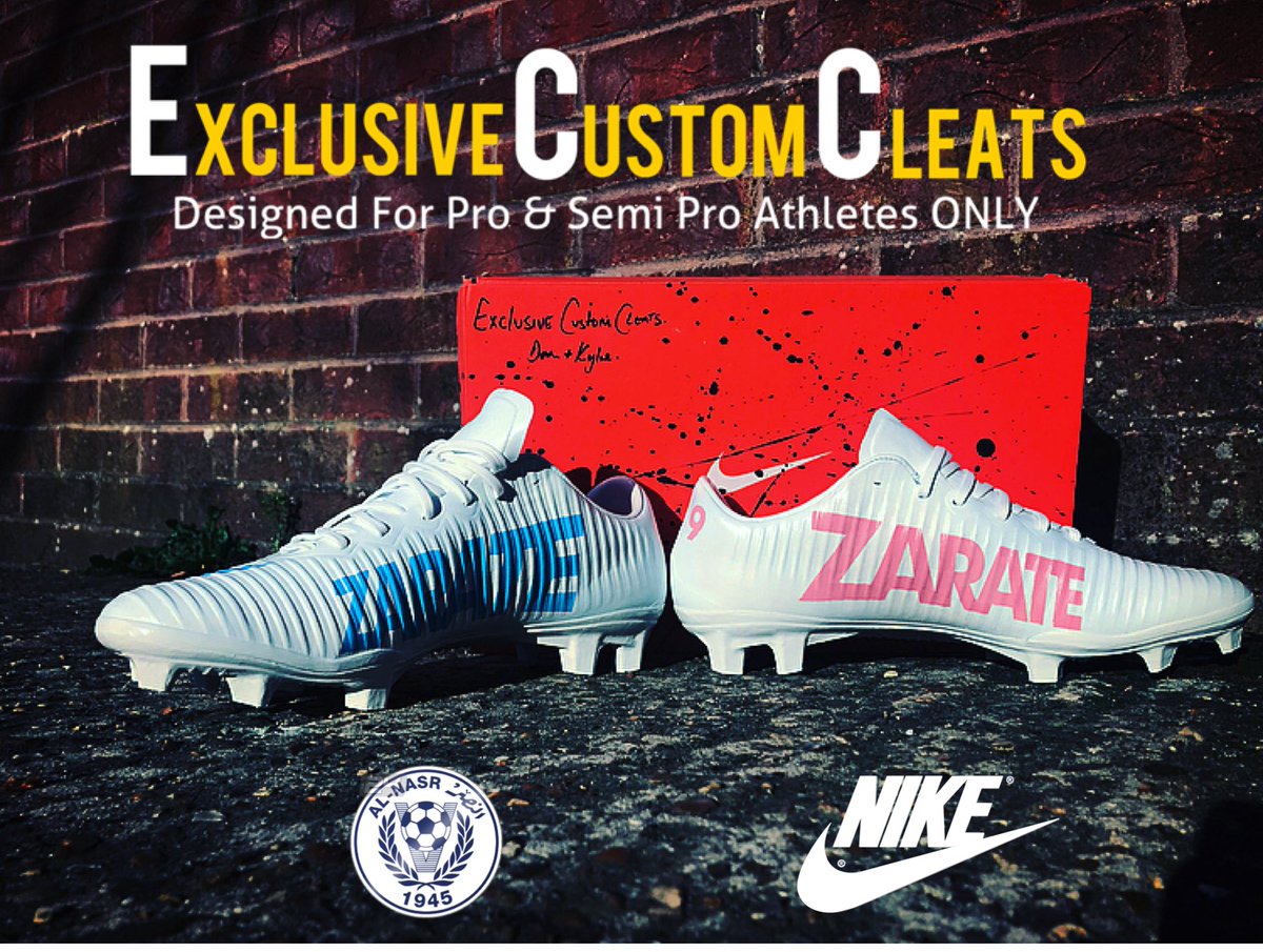 ExclusiveCleats's tweet photo. Customs Done For The Main Man Himself @mau_zeta 🔥 @ALNasrSC 
#excusivecustomcleats https://t.co/7oVLWNy0dG