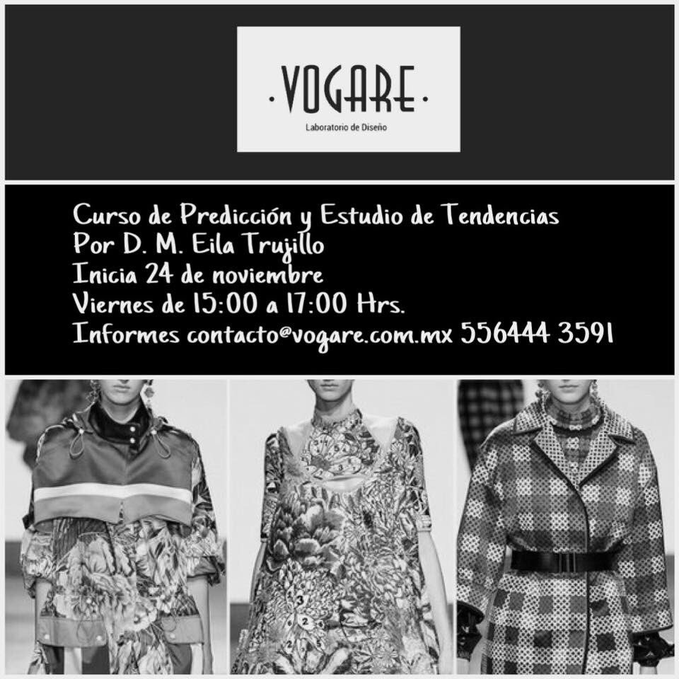 eilamapola's tweet photo. ¡No se pierdan este curso completo de Predicción y estudio de tendencias, impartido por una servidora en Vogare!
Comenzamos este Viernes 24 de Noviembre. 🎊🙌🏼🕶👗👢👛🕶🙌🏼🎊 #vogarelaboratoriodediseño #estudiosdemoda #cursosdemoda #tendencias https://t.co/6gLFV241zW