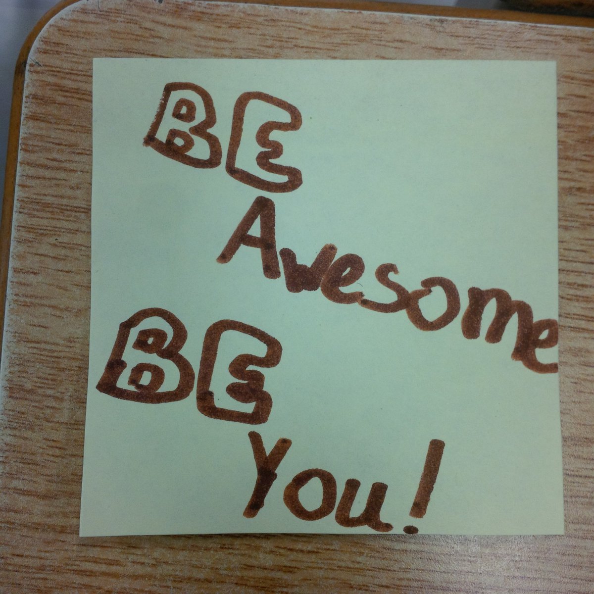 MrsNikolaros's tweet photo. @Mrs_McLeod4 thanks for brightening our day with positive notes, we loved finding them!@stjoesjaguars #beabuddyweek https://t.co/LOBx7QGRP5