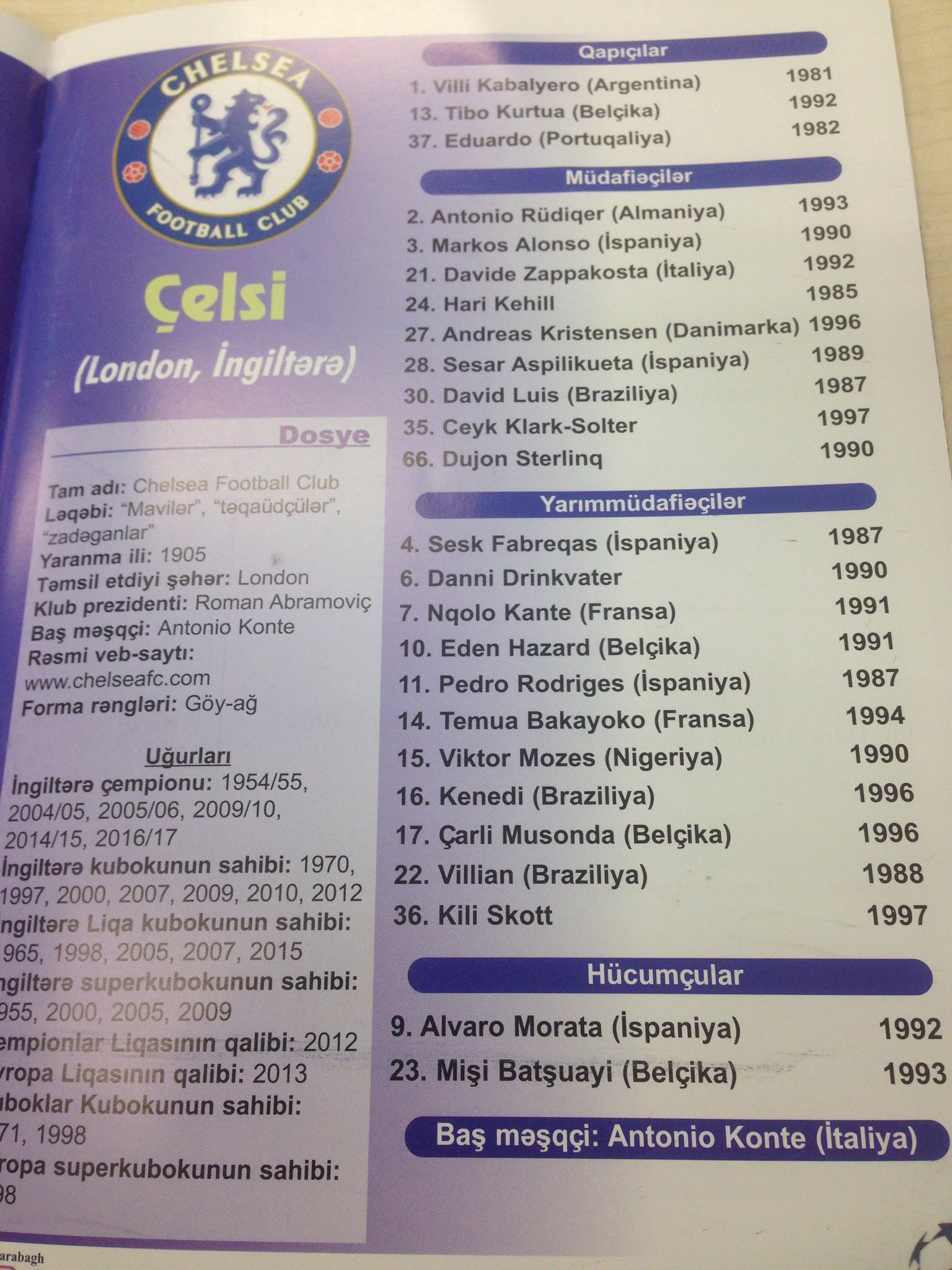 Mis kuradi nimed need veel on? Chelsea mängijad said Karabahhis uued identiteedid