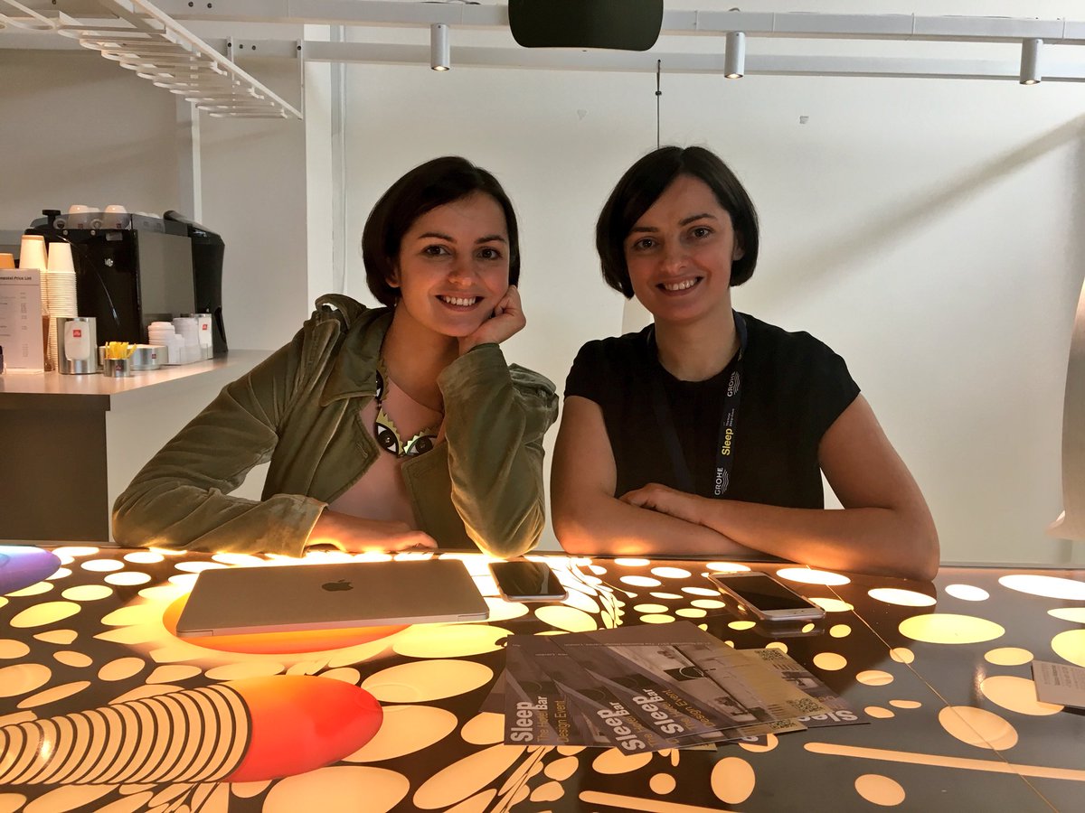 ESPdevelops's tweet photo. Catching up with Irina and Olga from @Sundukovy at their beautiful Sleeper Bar @sleepevent #sleeperbar #sleep17 #deisgn #bar #WineWednesday https://t.co/gZht4FXP9M