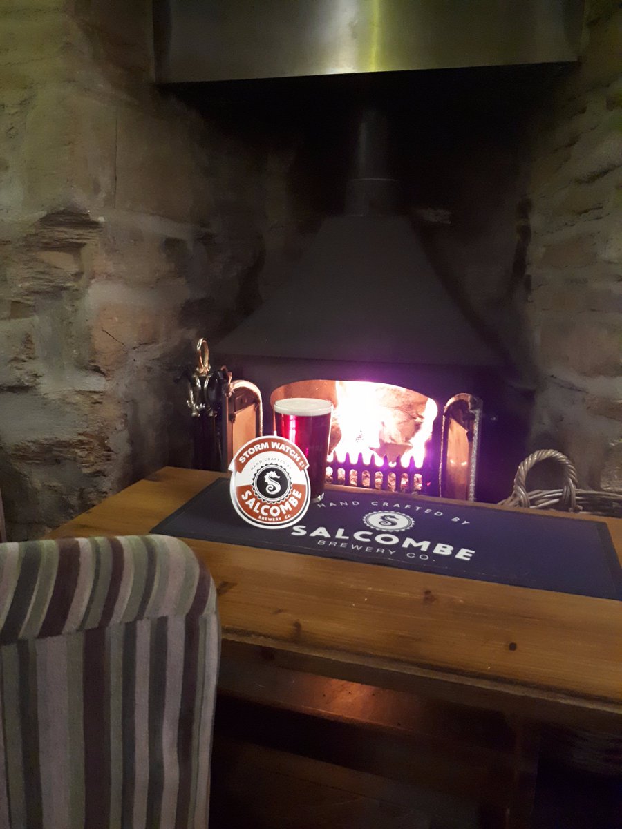 Bit of a storm passing through #Dartmoor right now, we're doing a good job of Storm Watching in front of the fire with a pint or 2 from @SalcombeBrewery! While the hound is enjoying a @SnuffleDogBeer ! #Dartmoor #woofwoofwednesday #dogfriendly https://t.co/2CyutnFEAL