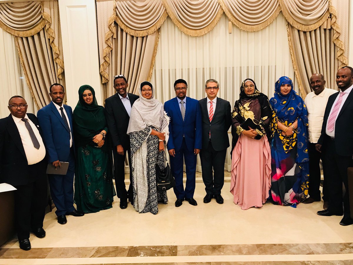 TC_MogadisuBE's tweet photo. Great honour to host Honorable members of the Turkish-Somali Parliamentary Friendship Group at the Embassy. https://t.co/GjyMWJipc4