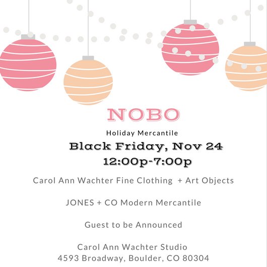 prindlescott's tweet photo. Checkout Carolann's NoBo Holiday Pop Up store starting on Black Friday 12-7pm https://t.co/6HbFAeXCqP https://t.co/TM7BzhK3nc