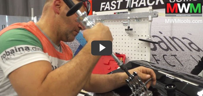 autobodynews's tweet photo. SEE VIDEO of MWM's Micro Steel Panel Repair System https://t.co/sALffs3O7L https://t.co/s72HHYusTC Aluminum / Steel panel repair kits, Plastic welders, PDR superior tools made in Italy and available thru Robaina Direct. #bodyshoptools #collisionrepair @RobainaDirect https://t.co/HU1QHh76uz