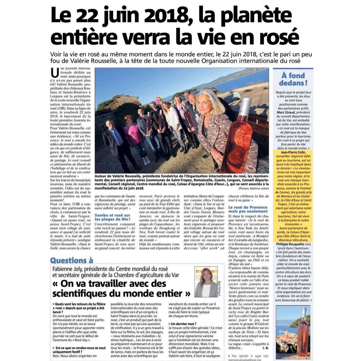 RIMAURESQ's tweet photo. Breaking news ⚡️

Bientôt une journée internationale du Rosé 🎉

Soon an international day of Rosé 🎉 

#Rosé #Provence #patrimoine https://t.co/sLc46CZ2pQ