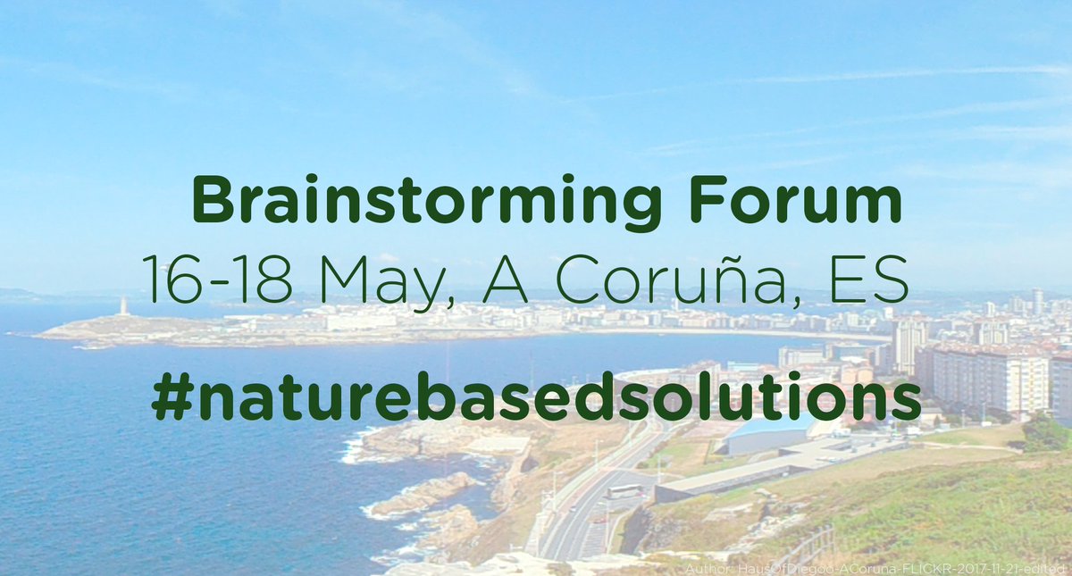 Together with @CONNECTINGNBS  we will organise A Brainstorming Forum and Symposium on Indicators for Transformative City Innovation with #NatureBasedSolutions.  Join us! 16-18May2018 ow.ly/SwYj30gKaha #ACoruna #resilientcities #EcosystemServices #EnvironmentalResearch