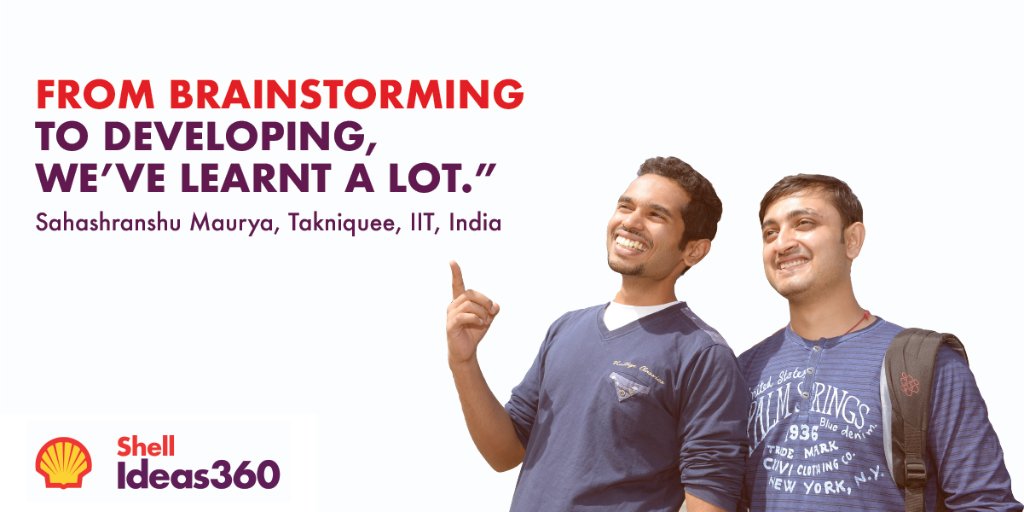 Shell_India's tweet photo. Ready to build your own start-up army? Learn and discover at #ShellIdeas360. Register now! https://t.co/k7a2C9tmPi https://t.co/ojsgmWaLug