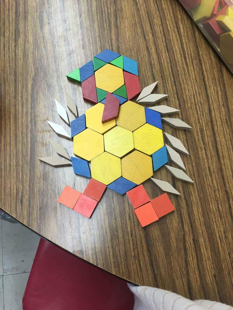Pattern Block Art...Team Work!
#HappyThanksgiving
