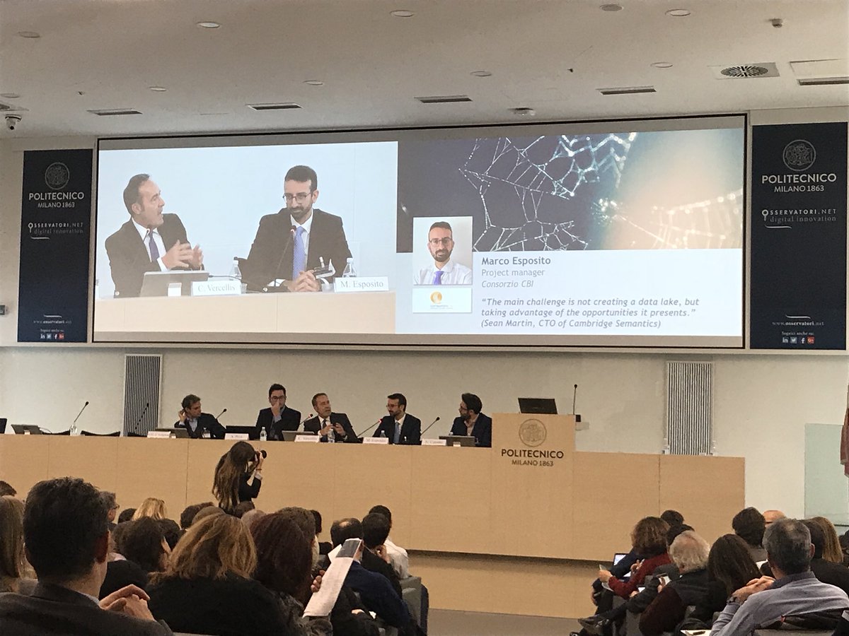 Osserv_Digital's tweet photo. #MarcoEsposito @ConsorzioCBI idea che ci ha mosso provare ad entrare in maniera verticale nei dati e analizzarli in modo costruttivo per passare a analisi di tipo predittivo #OBDA17 https://t.co/Oju2M5TiLk