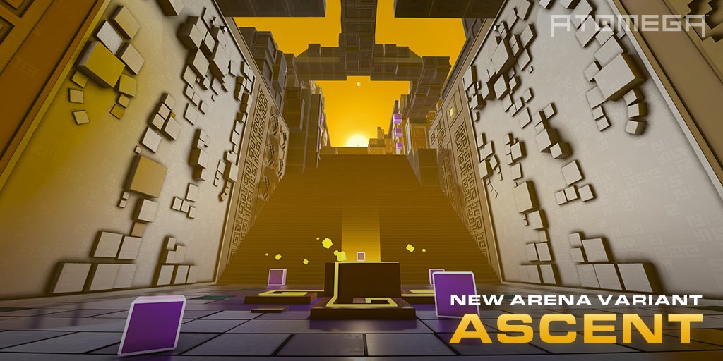 atomegagame's tweet photo. ASCENT introduces multiple elevated areas to the arena providing players with a variety of vantage points. Use the diverse terrain to both get the lay of the land and pick strategic targets. 

Join the battle now: https://t.co/VJnr2ggqFv https://t.co/ijm7X0KgcR
