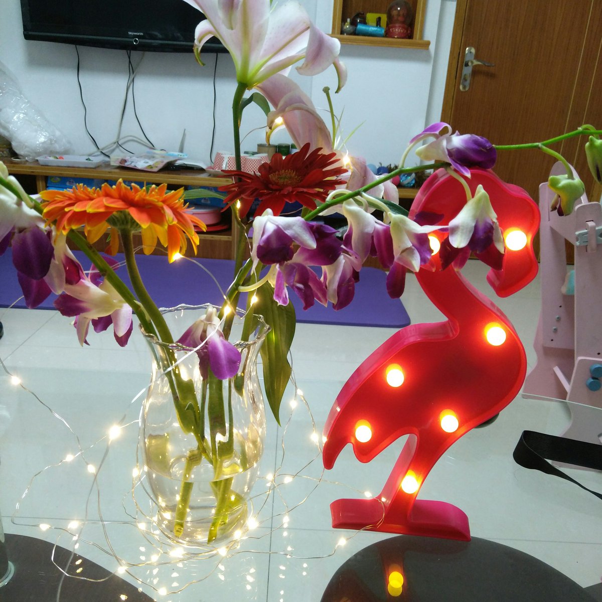 nbakilight's tweet image. #flamingolight #ledshapelights #usbledcopperwirestring #homedecorlights #Akilight