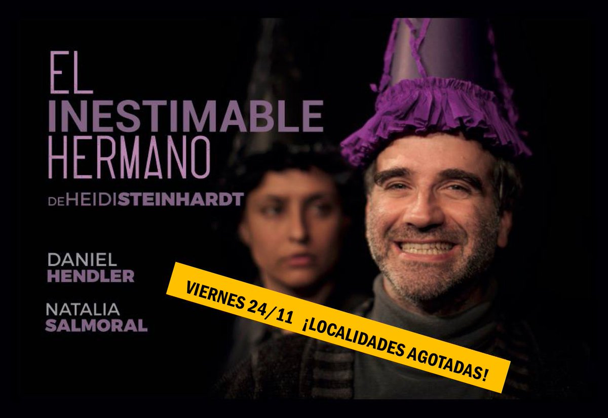 El_Inestimable's tweet photo. ENTRADAS AGOTADAS PARA ESTE VIERNES. Podés reservar para la siguiente en @alternativa_t @daniel_hendler @NataliaSalmoral @heiditulh @Florencia_Orce @PauliRuss @caroalfonso1 #espaciocallejon https://t.co/tJirY9f4Nf