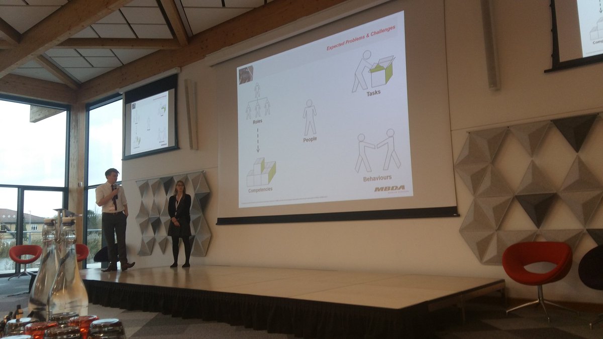 HolistemLtd's tweet photo. MBDA do a double act at #ASEC2017 @incoseuk #competencies. Very competent presenters! https://t.co/67tsoewA01