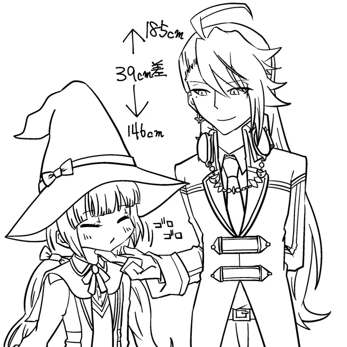 パニパニ、魔導士組の身長差が可愛くてヤバい…………………………… 