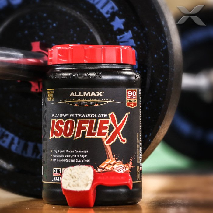 ALLMAX's tweet photo. Can you take a wild guess at what #ISOFLEX protein flavor this is??
#ALLMAX 100% Pure #WheyProtein Isolate!
#STOPSCOOPLOSS forever! https://t.co/WRKEI6HABS