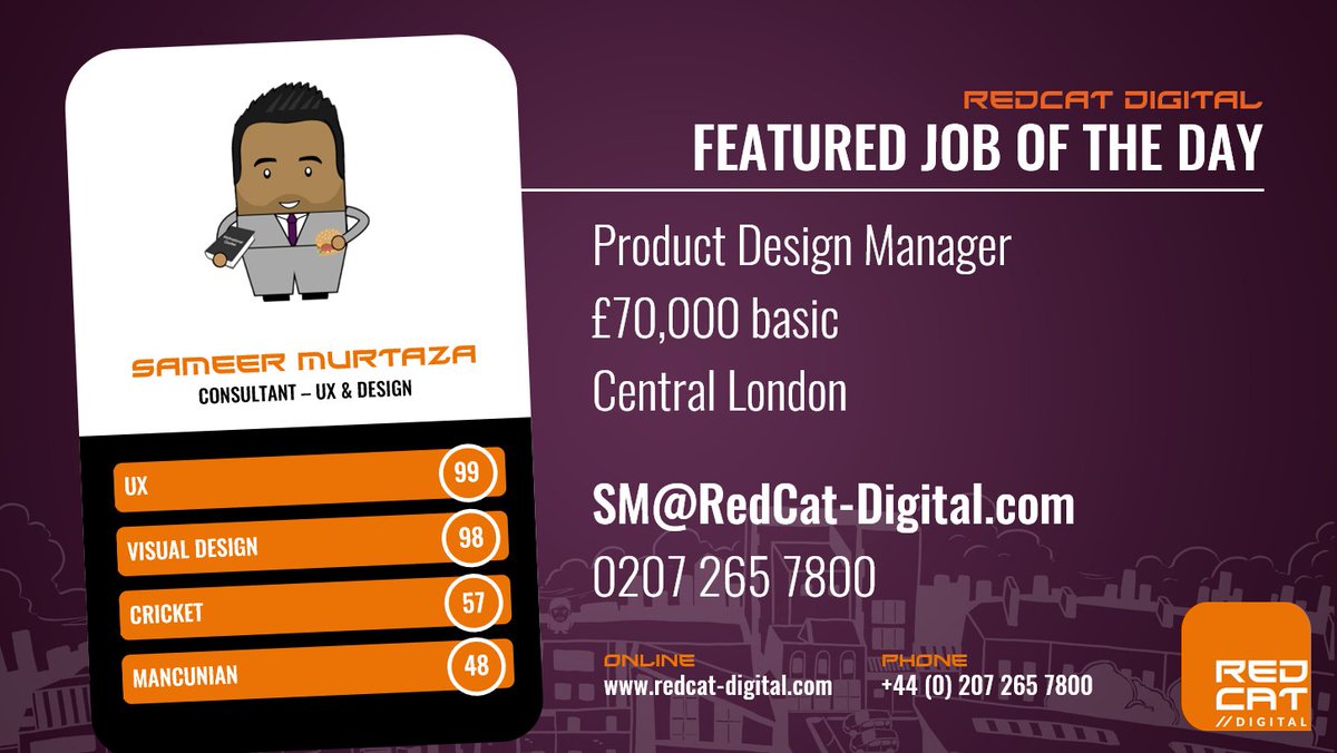RedCat_Digital's tweet photo. #Hiring a #Product #Designer Manager for a luxury #Fashion Retailer with strong hands-on and management skills and a keen eye for fashion aesthetics. https://t.co/0WUpjiIQtd https://t.co/SaSDMmvUyx