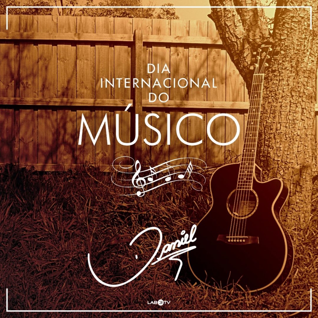 cantordaniel's tweet photo. Músico é aquele que através de um instrumento toca o coração da gente. Parabéns a todos que estão ligados a essa manifestação de arte!!! 🎶 #DiaDoMúsico #DiaInternacionalDoMúsico https://t.co/7qSqPQVqkq