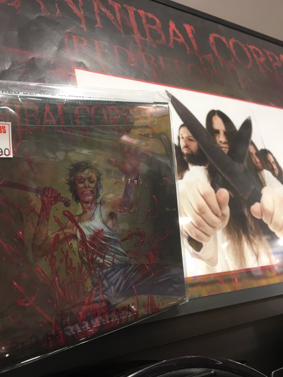 タワーレコード渋谷店 5f Hr Hm デスメタル界のレジェンド Cannibal Corpseの14作目のアルバム Red Before Black 発売中です とてもブルータルで最高なアルバムになっています 試聴もできますのでこの機会に是非お立ち寄りくださいませ クキ