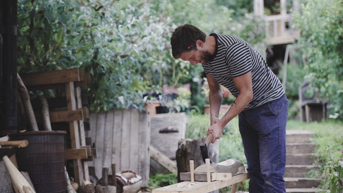 ergofilms's tweet photo. We've got a lovely film we made with green woodworker Alex Walshaw going public shortly. Here's Alex at work https://t.co/kdWtcVk9MK